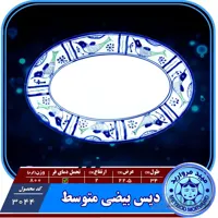 دیس بیضی متوسط چینی میبدمروارید نقش مرغی
