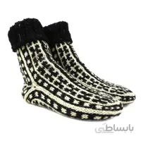 جوراب پشمی دستباف سنتی کردستان کد 244 سایز 39-40