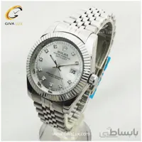 ساعت مچی مردانه رولکس بند استیل دیت جاست