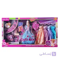 عروسک باربی با لباس اضافه مدل دفا آبی کد 6073B