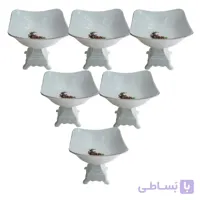 مجموعه ظروف هفت سین 6 پارچه مدل رز کد 100