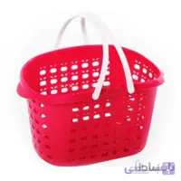 سبد خرید اشکان پلاستیک مدل سیب سایز کوچک