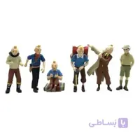 فیگور تین تین مدل The Adventures Tintin بسته 6 عددی