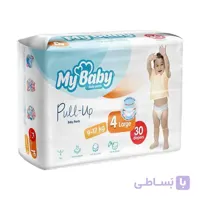 پوشک بچه شورتی مای بیبی My Baby سری پول آپ شماره 4 بسته 30 عددی ا My Baby Diaper Baby Pants Pull-Up No4 30pcs