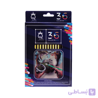 مدادرنگی 36 رنگ ام کیو جعبه مقوا
