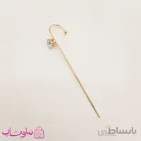 گوشواره زنانه کراس تک نگین