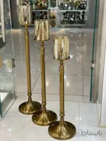 کد6-175   جا شمعی کنارسالنی آبکاری