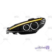 چراغ جلو اسپرت پژو 206 طرح BMW رانینگ
