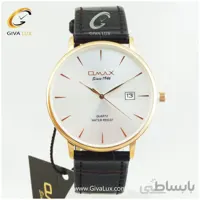 ساعت مچی مردانه بند چرمی مشکی OMAX