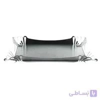 سینی استیل باقلوا خوری ۴ گل مات Perfect home کد ۴-۹۲۸۲