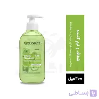 ژل گیاهی پاک کننده صورت گارنیر مناسب پوستهای نرمال و مختلط 200 میل