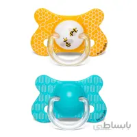 پستانک 2 عددی سواوینکس طرح زنبور (+18 ماه) بادامی