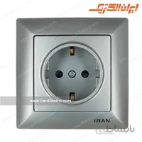 پریز برق ارت دار الیزه نقره ای