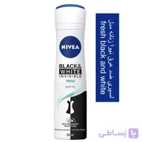 اسپری ضد تعرق نیوا زنانه مدل fresh black and white