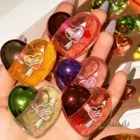 رژ لب حرارتی و لیپ گلاس طرح قلب کیس بیوتی KISS BEA