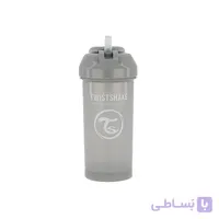لیوان نی دار 12+ ماه تویست شیک Twistshake ظرفیت 360 میلی لیتر طوسی