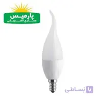 لامپ شمعی 8w اشکی مهتابی پارمیس ا led lamp bulb 8W parmis