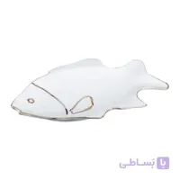 دیس لیمون طرح ماهی دو خط طلا