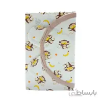 قنداق چسبی نوزاد طرح میمون کرم بیبی فورلایف BABY4LIFE