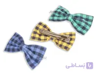 گیره مو مدل پاپیون چهارخونه ای 1 کد cw0035