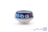 کاسه زیتون خوری چینی میبد مروارید طرح شطرنجی