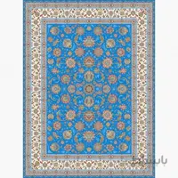 فرش ماشینی زاگرس طرح شادسر زمینه آبی
