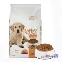غذای توله سگ رفلکس فله با طعم گوشت و برنج ۱KG