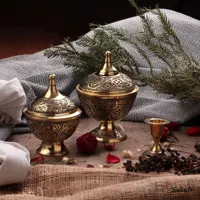 ست پذیرایی برنجی طلایی کد 068