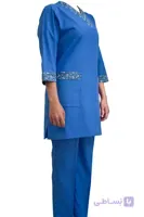 روپوش و شلوار اتاق عمل – طرحدار گل آبی