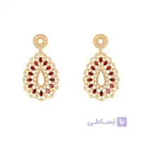 گوشواره طلا زنانه طرح اشک با نگین کد CE317