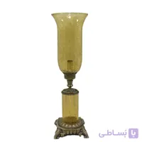 شمعدان عسلی بلند پایه برنز
