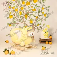 راکر کودک خرسی طرح نانان رنگ لیمویی