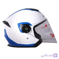 کلاه کاسکت انرژی مدل ۵۸۶ رنگ سفید-آبی
