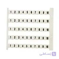 لیبل شماره ترمینال ریلی سایز NS6 (1 تا 10) رعد ا RAAD MARKING TAGS TERMINAL BLOCK - NS