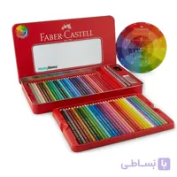 مدادرنگی فابرکاستل کلاسیک ۶۰ رنگ جعبه فلزی