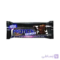 پروتئین بار شکلات تلخ و برنجک ۴۰ گرم کرانچی ماسل – muscle station