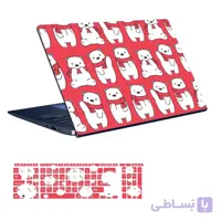 اسکین لپ تاپ طرح حیوانات کد ۰۵ به همراه استیکر کیبورد