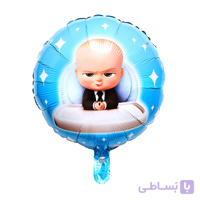 بادکنک فویلی گرد بچه رئیس