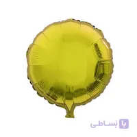 بادکنک فویلی گرد براق طلایی