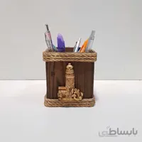 جاقلم دریایی رنگ چوب طرح فانوس