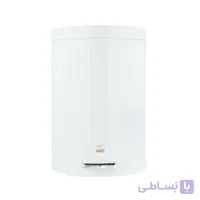 سطل زباله پدالی سفید بهازکالا مدل ۱۶۱۷۶۰۸۹ (۱۴ لیتر)