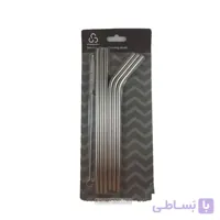 نی استیل فرچه دار 20 سانتی تعداد 6 عددی