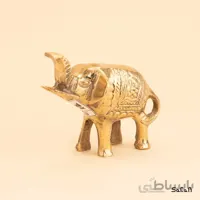 مجسمه برنجی طلایی مدل فیل هپی سایز 1
