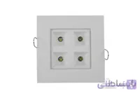 چراغ توکار سقفی 4 وات مربعی رشد گیاه