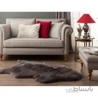 زیر پایی خز مدل Lela Antrasit سایز 150×90 سانتی متر مادام کوکو