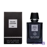 ادو پرفیوم مردانه فراگرنس ورد مدل Black Leather حجم 100 میلی لیتر ا Fragrance World Black Leather Eau De Parfum For men 100ml