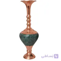 گلدان فیروزه کوب ارتفاع 18 سانتی متر کد GF-21