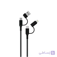 کابل شارژ سریع 2 در 2 لایتنینگ و TYPE C گرین