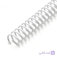 فنر مارپیچ شماره 8 رویان روکش سفید 300 عددی