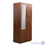 کمد لباس دو درب با آینه قدی فوبورو مدل سیکاس